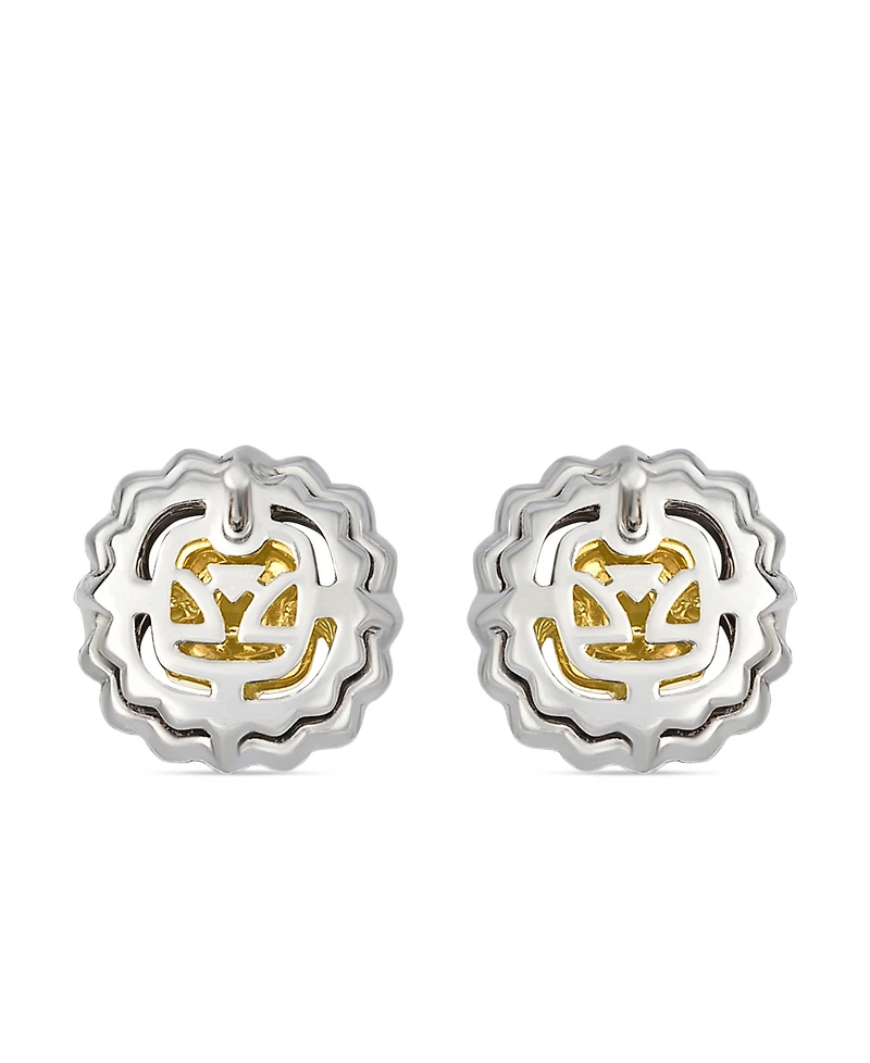 Le Vian Vanilla Diamond (0.15 ct. t.w.) and Yellow Diamond ( 0.60 ct. t.w.) Earring in 14K Two Tone Gold