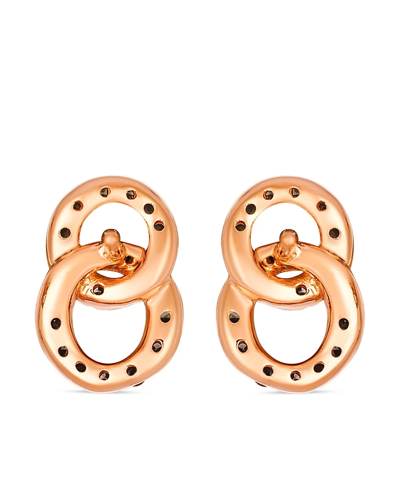Le Vian Nude Diamond (0.15 ct. t.w.) and Chocolate Diamond ( 0.24 ct. t.w.) Earring in 14K Strawberry Gold