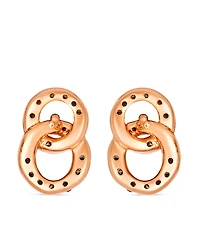 Le Vian Nude Diamond (0.15 ct. t.w.) and Chocolate Diamond ( 0.24 ct. t.w.) Earring in 14K Strawberry Gold