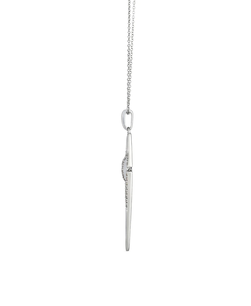 Le Vian Vanilla Diamond (.34 ct. t.w.) Asymmetric Pendant Necklace in 14K Vanilla Gold