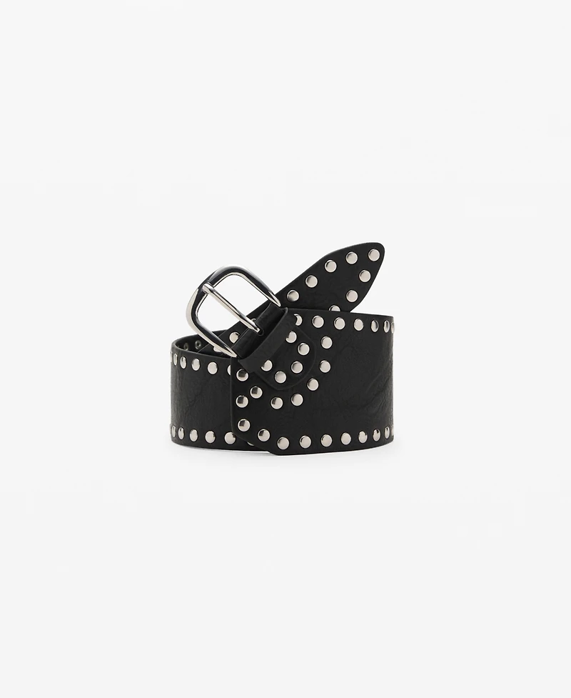 Mango Women's Studded Waist Belt