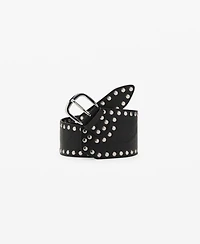 Mango Women's Studded Waist Belt