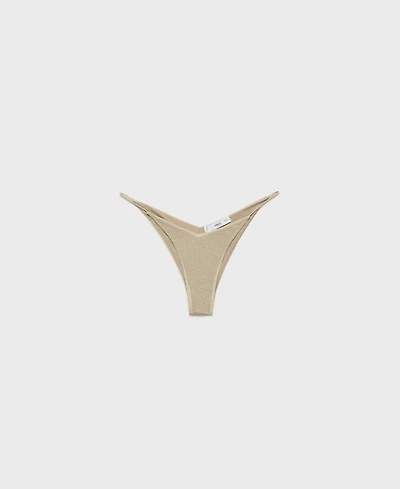 Mango Women's Lurex Bikini Bottoms