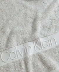 Calvin Klein Iconic Cotton Jacquard Bath Towel, 56" x 30"
