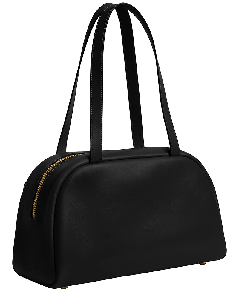 Coach Originals Twin Turnlock Medium Waxed Leather Bag