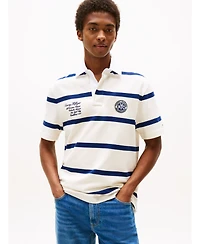 Tommy Hilfiger Men's Classic-Fit Rugby Stripe Logo Polo Shirt