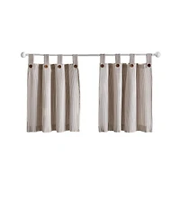 Elrene Home Fashions Tucker Ticking Stripe Window Tier Set