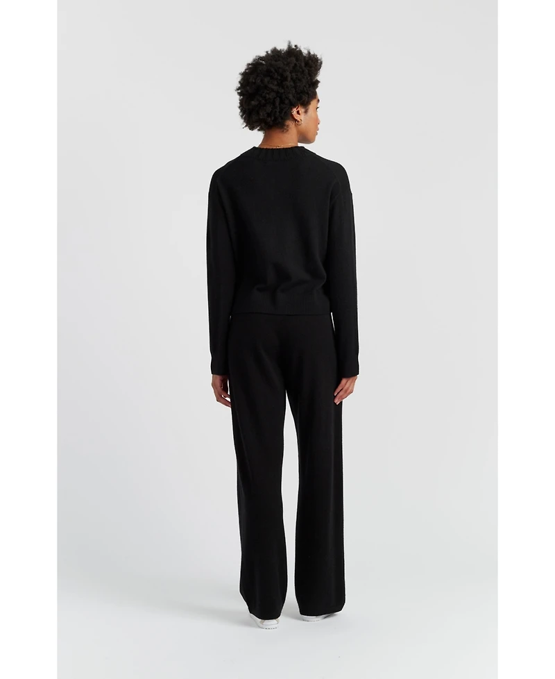 Chinti & Parker Women's Wool-Cashmere Ribbed V-neck Sweater