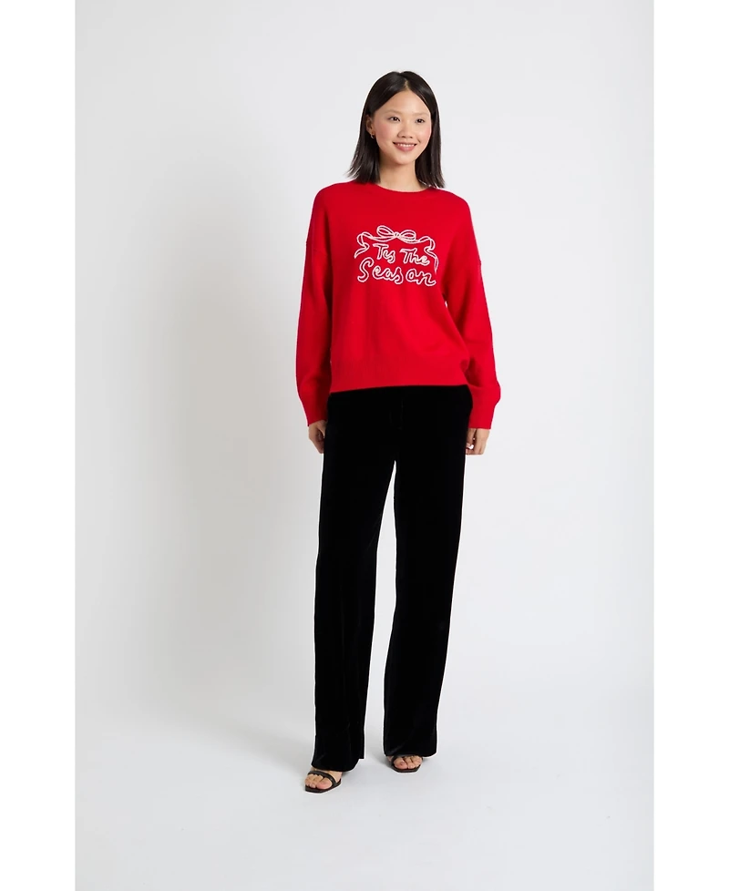 Chinti & Parker Women's Wool-Cashmere Tis The Season Sweater