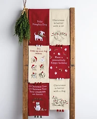 Primitives by Kathy It's Dress Up Your Dog Season Kitchen Towel