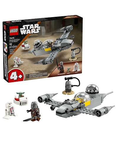 Lego Star Wars Mando and Grogu's N-1 Starfighter Building Toy