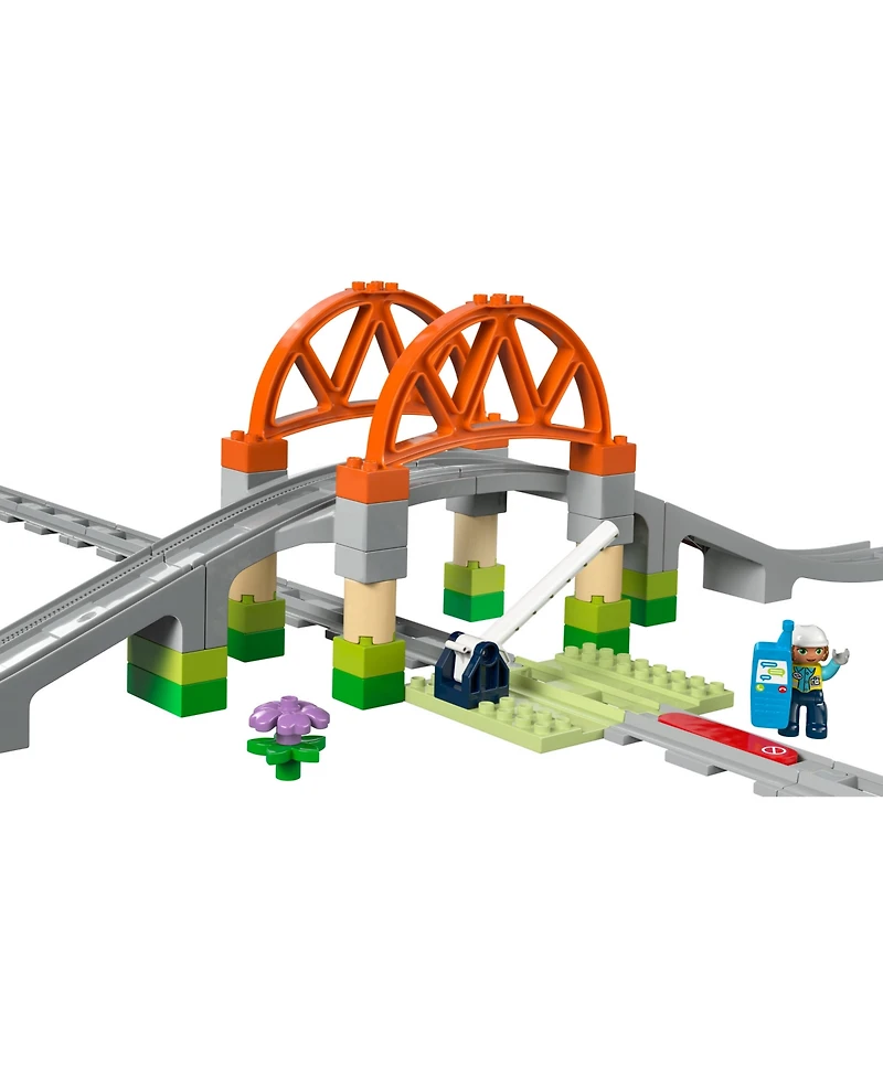 Lego Duplo Town Train Bridge and Tracks Expansion Set