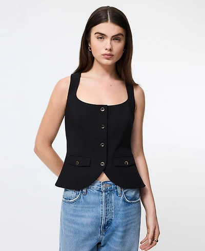 French Connection Women's Azra Square Neck Top
