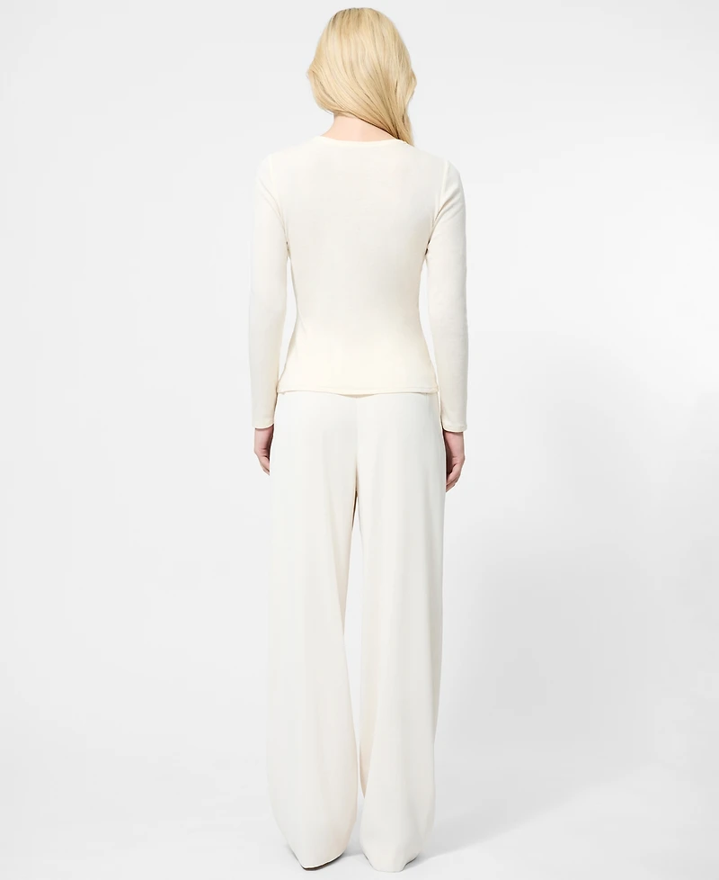 French Connection Women's Knit Long Sleeve Top