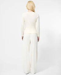 French Connection Women's Knit Long Sleeve Top