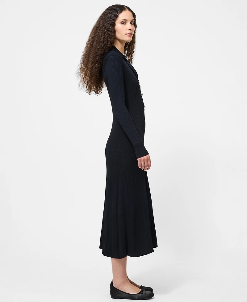 French Connection Women's Crinkle Knit Midi Dress