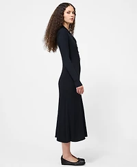 French Connection Women's Crinkle Knit Midi Dress