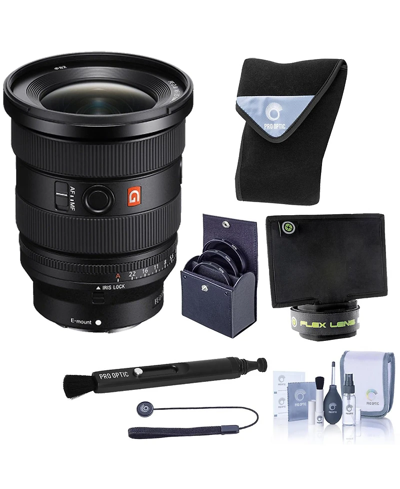 Sony Fe 16-35mm f/2.8 Gm Ii G Master Lens, Bundle with 82mm Filter Kit, Lens Wrap, Flex Lens Shade and Cleaning Kit