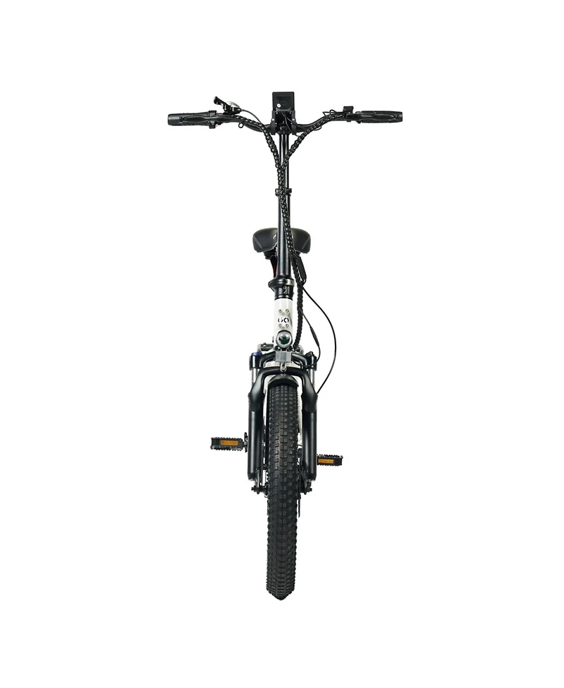 GoPowerBike GoExpress V2 Folding Electric Bike 20mph Max Speed & 750W Motor | White