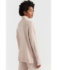 Chinti & Parker Women's Relaxed Roll Neck Wool Cashmere Sweater