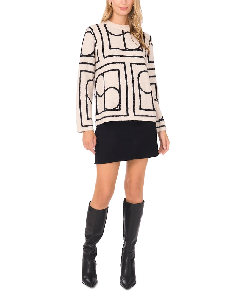 Vince Camuto Women's Geometric Print Top