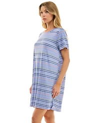 Roudelain Women's Short Sleeve Printed Sleepshirt