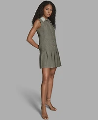 Bcbg Women's Drop Waist Sleeveless Mini Dress