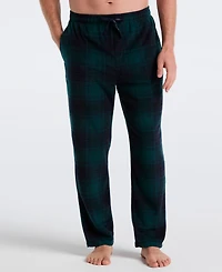 Perry Ellis Portfolio Men's Fleece Buffalo Plaid Pants