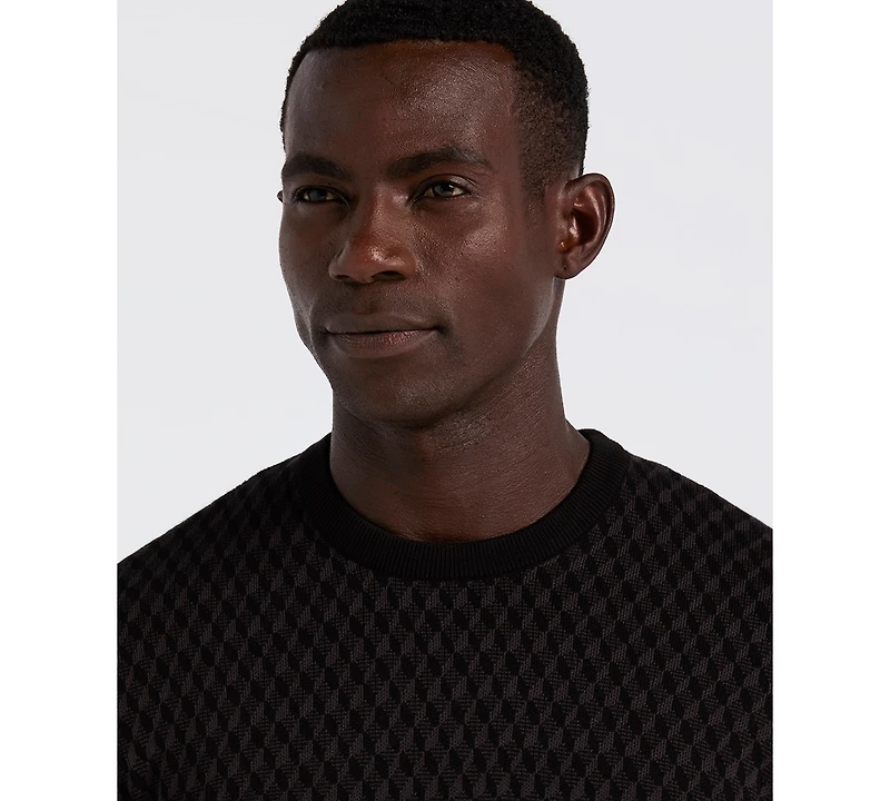 Perry Ellis Portfolio Men's Long Sleeve Crewneck T-Shirt