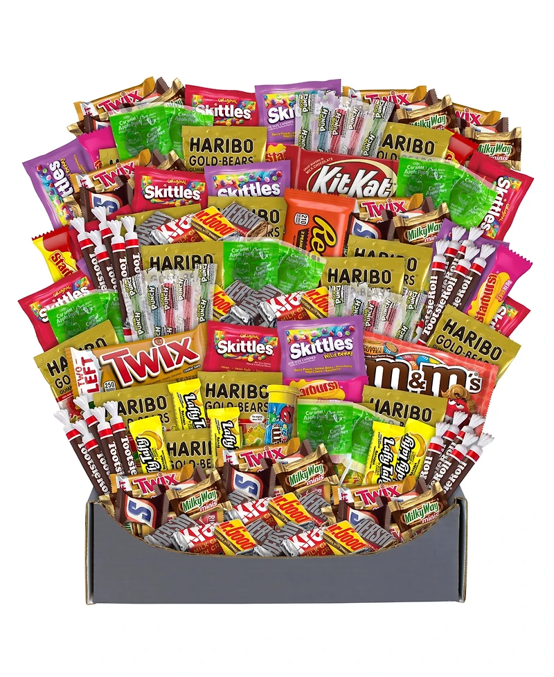 SnackBoxPros No Tricks, Just Treats Halloween Candy and Chocolate Box Set, 140 Pieces