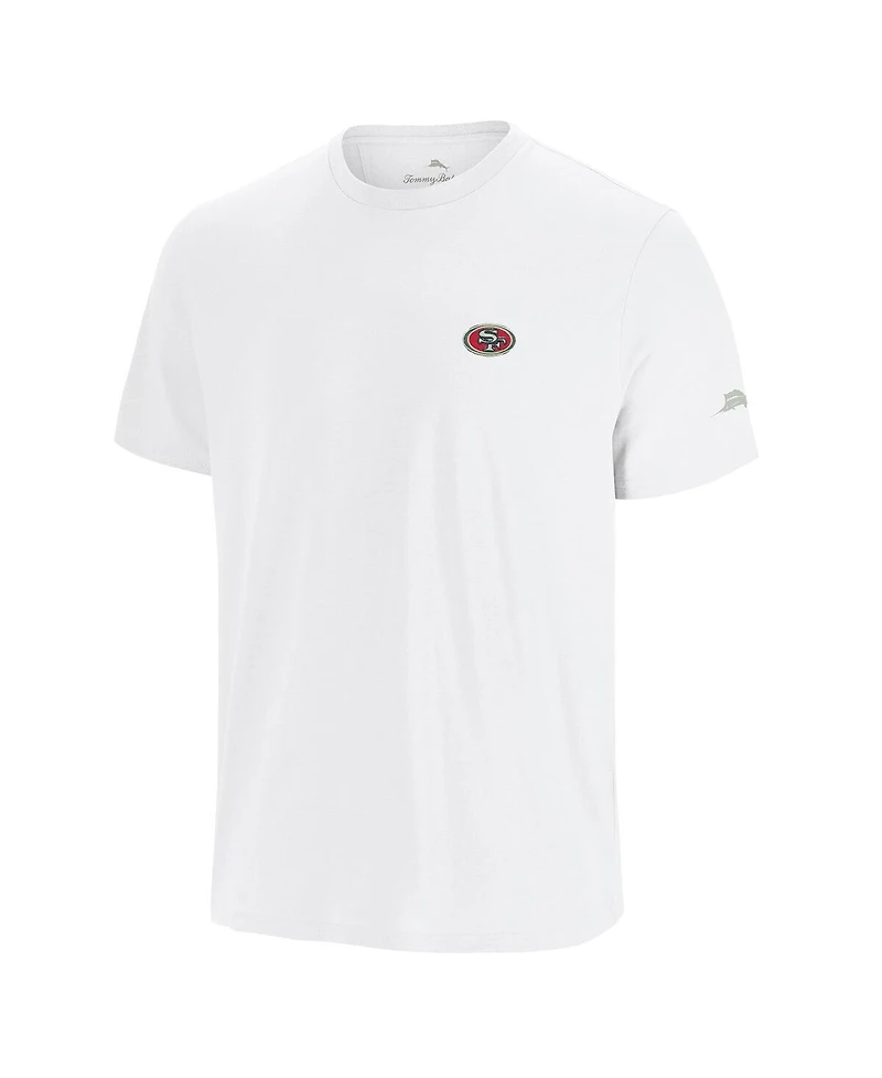 Tommy Bahama Men's White San Francisco 49ers Sport Torchdown Graphic T-Shirt