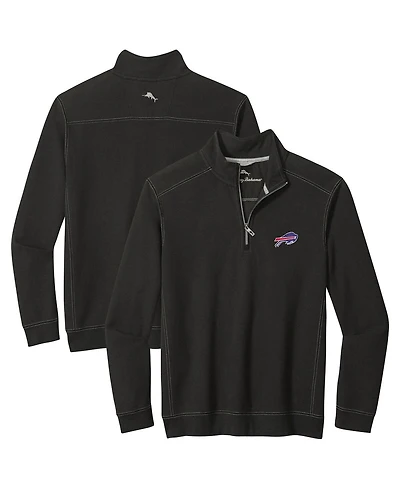 Tommy Bahama Men's Black Buffalo Bills Sport Tobago Half-Zip Pullover Sweatshirt