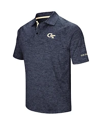Colosseum Men's Navy Georgia Tech Yellow Jackets Down Swing Polo Shirt