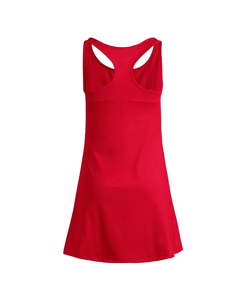 Adidas Women's Red Texas Tech Raiders Spring Fling Active Racerback Skort Dress