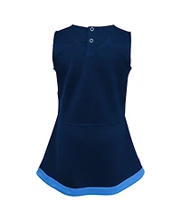 Outerstuff Girls Toddler Navy Tennessee Titans Cheer Captain Dress with Bloomers