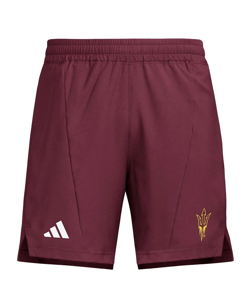 Adidas Men's Maroon Arizona State Sun Devils Program Woven Training Shorts