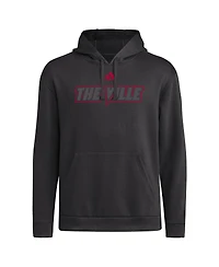 Adidas Men's Black Louisville Cardinals Strategy Fleece Hoodie