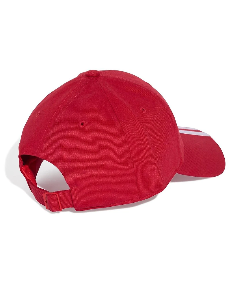 Adidas Men's and Women's Red Liverpool Three-Stripe Dad Adjustable Hat