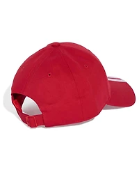 Adidas Men's and Women's Red Liverpool Three-Stripe Dad Adjustable Hat