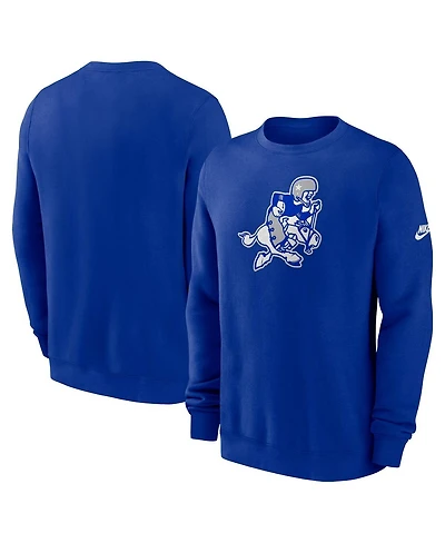 Nike Men's Royal Dallas Cowboys Swing Pass Rewind Club Pullover Sweatshirt