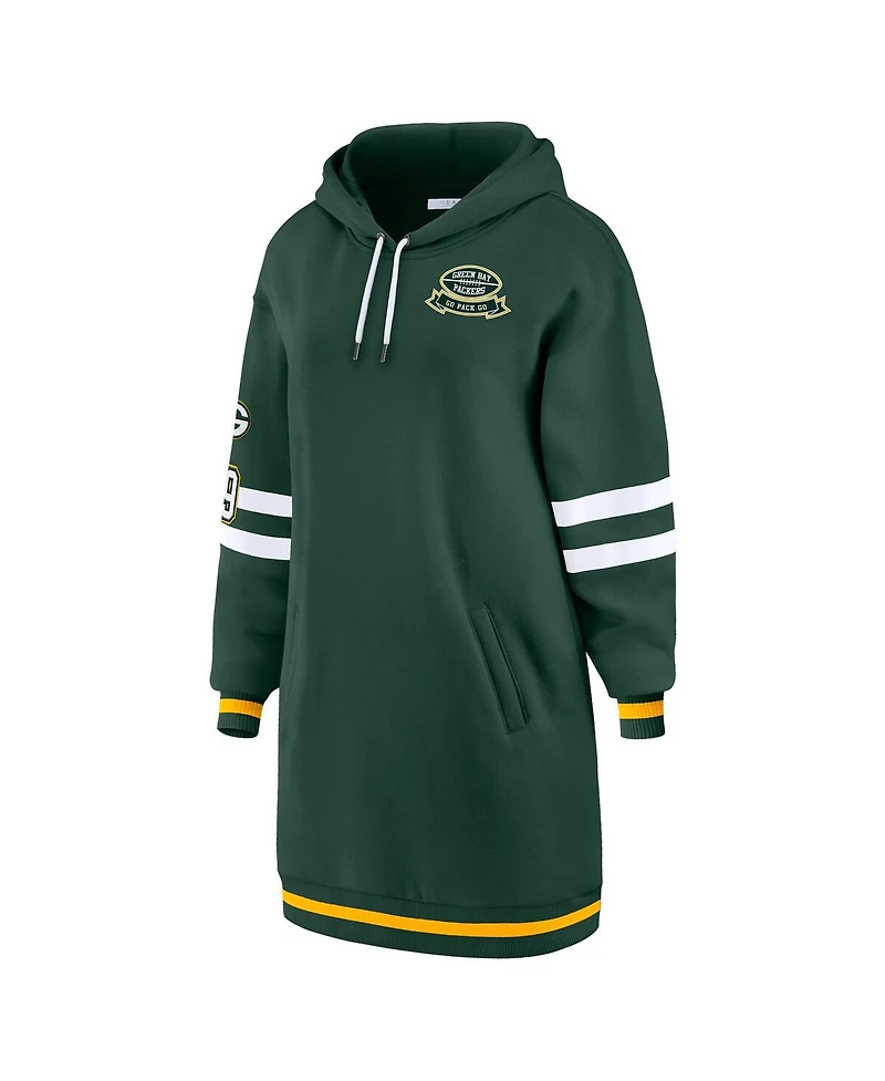 Wear by Erin Andrews Women's Green Bay Packers Hoodie Dress