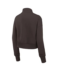 Nike Women's Brown Cleveland Browns Primetime Phoenix Half-Zip Sweatshirt