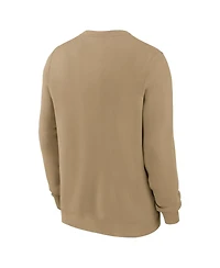 Nike Men's Tan Las Vegas Raiders Swing Pass Rewind Club Pullover Sweatshirt