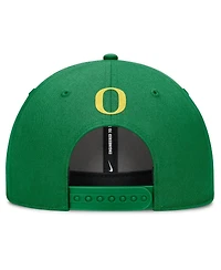 Nike Men's Green Oregon Ducks Slanted Primetime Rise Performance Adjustable Hat