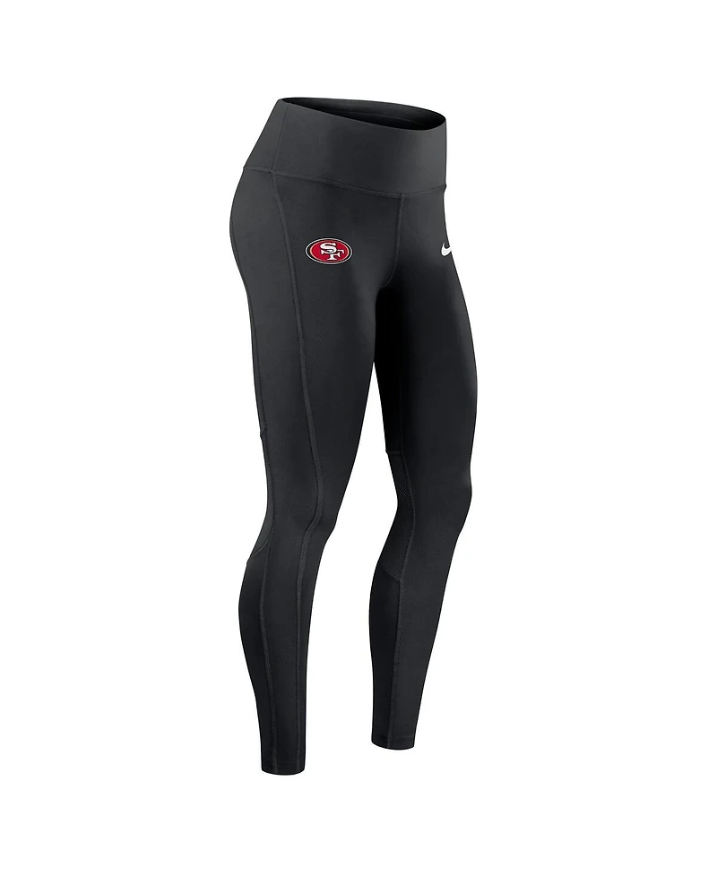 Nike Women's Black San Francisco 49ers Primetime Epic Fast Performance Leggings