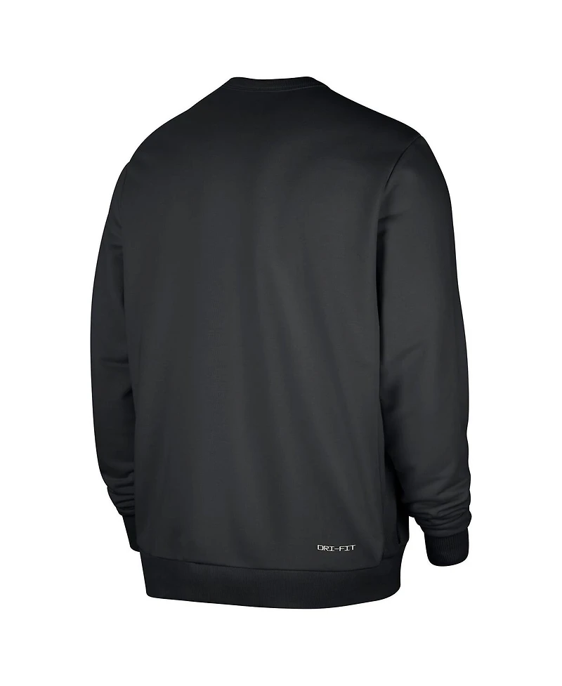 Nike Men's Black Chicago Bulls Authentic Standard Issue Travel Performance Pullover Sweatshirt