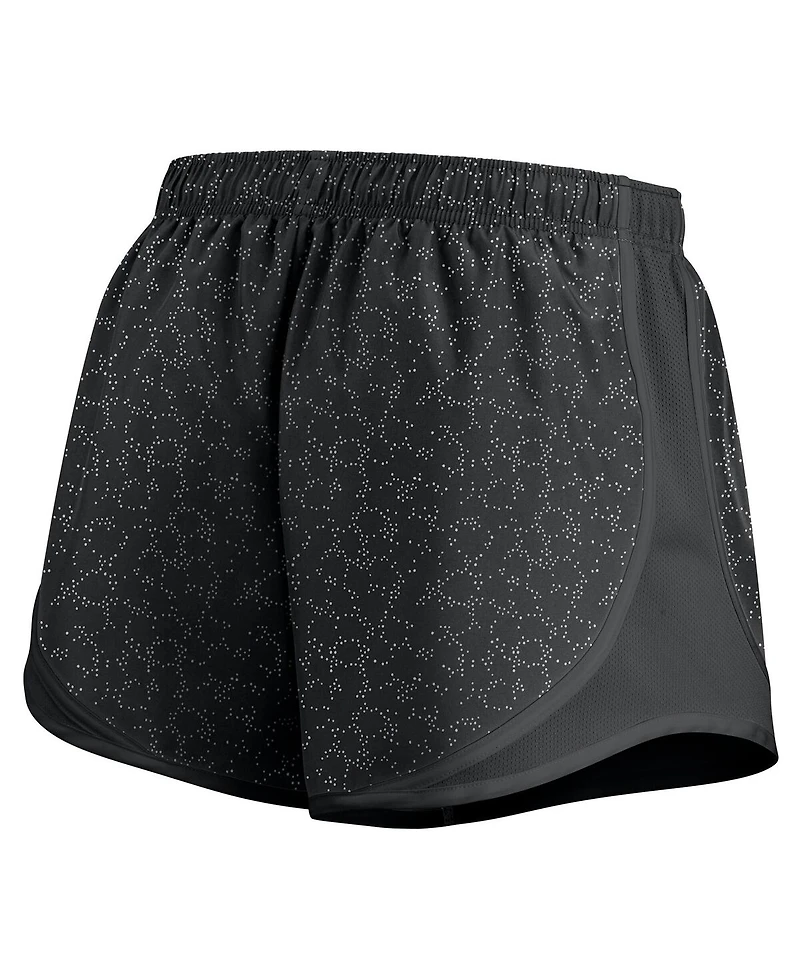 Nike Women's Black Tennessee Volunteers Tempo Pattern Dri-fit Shorts