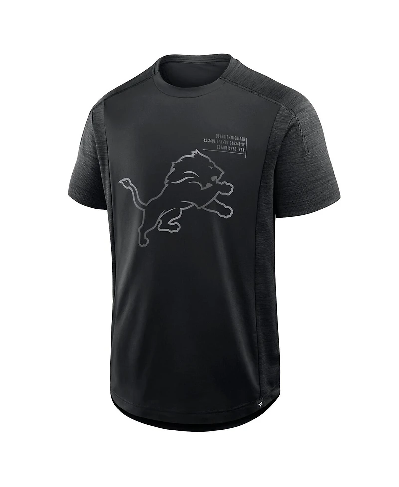 Fanatics Men's Black Detroit Lions Deceptive Juke T-Shirt