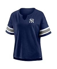 Fanatics Women's Navy New York Yankees Curl Route T-Shirt