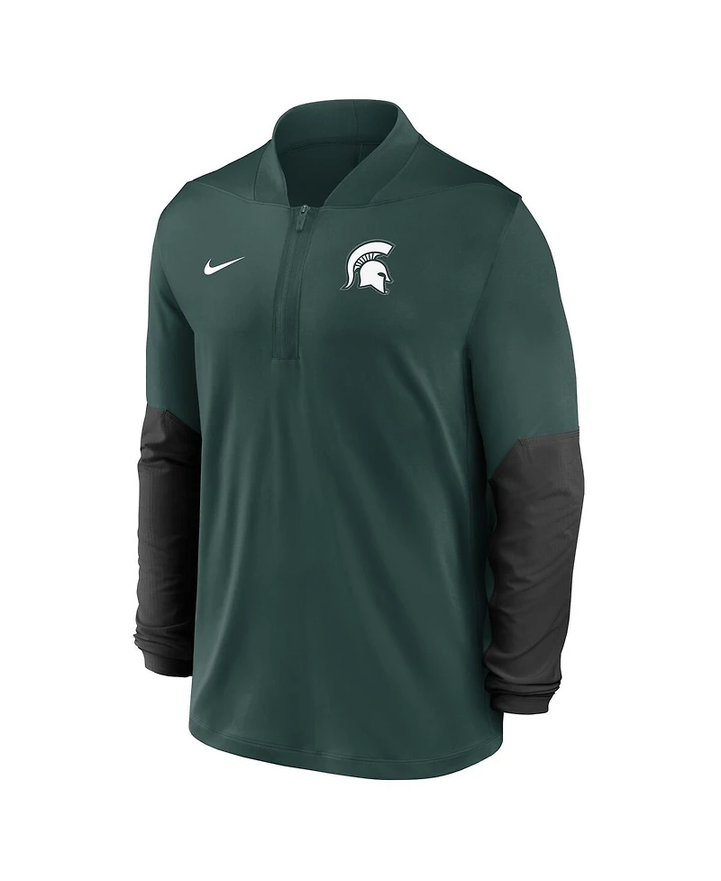 Nike Men's Green Michigan State Spartans One Goal Performance Half-Zip Pullover Sweatshirt